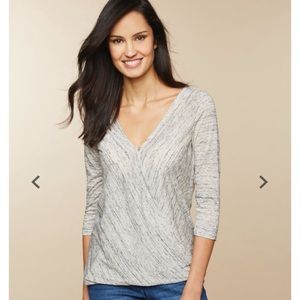 NWOT! Jessica Simpson Nursing Heathered Gray Top